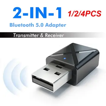 1/2/4BUC 5.0 Transmițător Receptor Mini Stereo AUX RCA USB Jack de 3,5 mm Pentru TV, PC Car Kit Audio Wireless