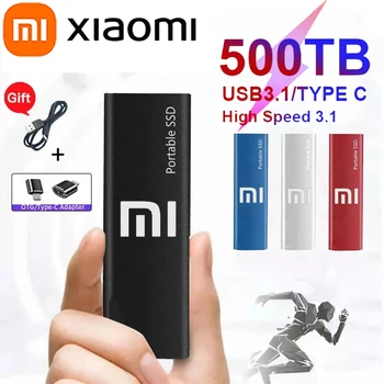 100% Original, Nou Xiaomi Mijia Portabil Hard Disk SSD 256TB 1TB SSD Extern Hard Disk de Tip C USB3.1 Hard Disk USB Flash Drive