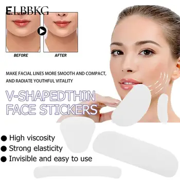 160Pcs Faciale Slăbire Bandă Îndepărtarea Ridurilor Faciale Triunghi Wrinkle Remover Benzi Banda Invizibilă Față, pe Gât, Ochi de Ridicare Autocolant