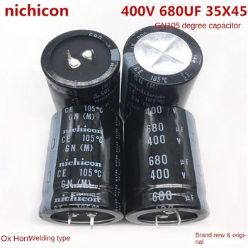 1BUC 400V680UF 35X45 Japonia Nichicon Aluminiu Electrolitic Condensator 680UF 400V 35*45 GN 105 Grade Fix Condensator