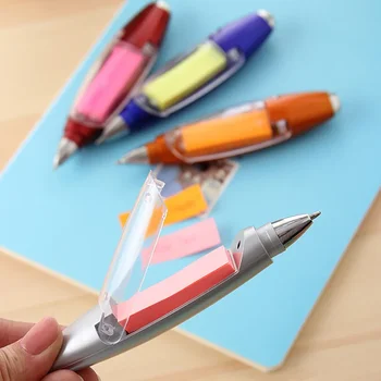 1buc Drăguț Multifunctional Pixuri Funie Notă adezivă de Hârtie de Lumină LED Pen Anti Pierdere Gât Agățat de Papetărie de birou