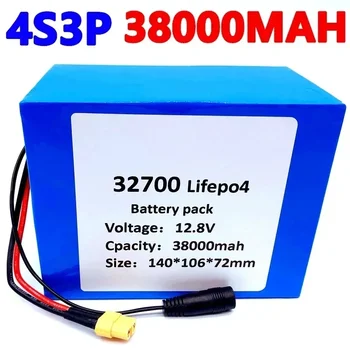 2021 32700 Lifepo4 Baterie 4S3P 12.8 V 38Ah 4S 40A 100A Echilibrat BMS Electric pentru Barca și Neîntreruptă Alimentare 12V