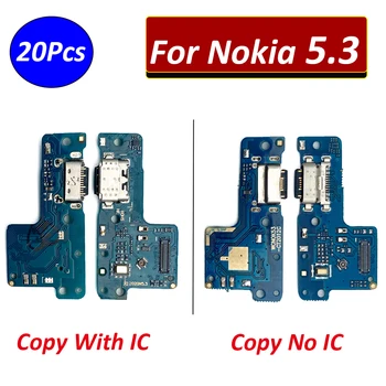 20buc，NOU Pentru Nokia 5.3 Încărcător Micro USB Conector Dock de Încărcare Port Microfon Cablu Flex Piese de schimb