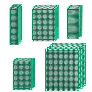 25pcs =5 buc*2x8 3x7 4x6 5x7 7x9cm,PCB Verde, față-verso Bord Kit Excelent de Stabilitate și Performanță Diy Circuite Set