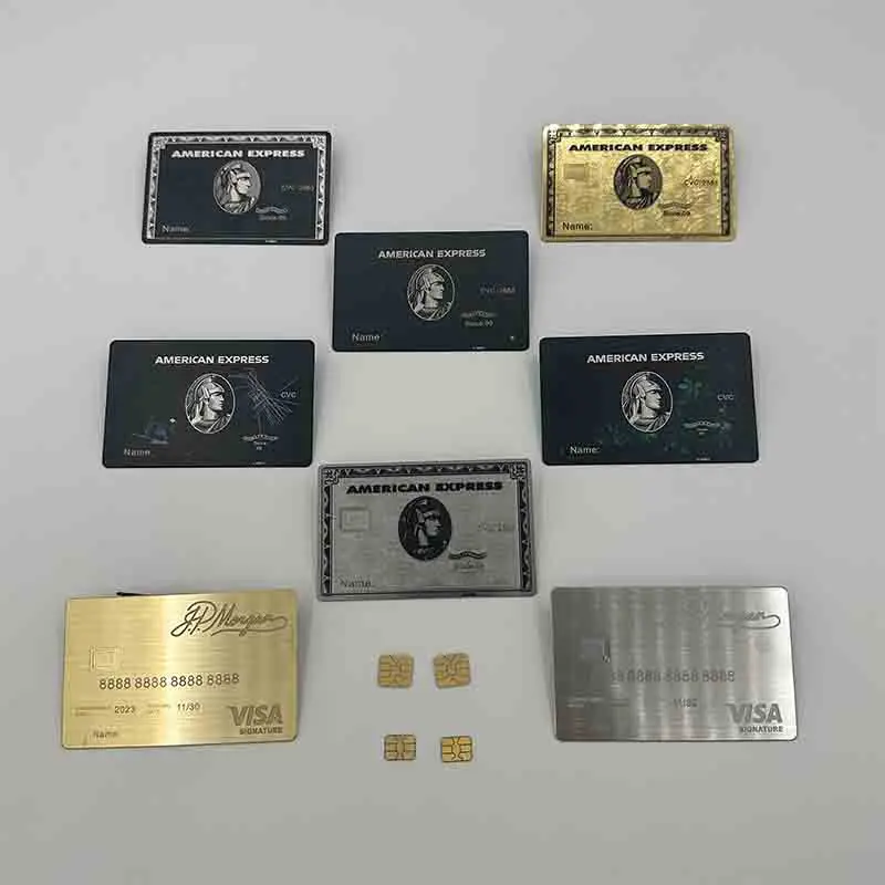 4442 Vânzare Fierbinte Design Personalizat, de Calitate Excelentă carte de Afaceri de Aluminiu de Afaceri Carte de Imprimare de Metal Business Card - 1