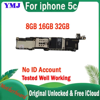 8GB 16GB 32GB Pentru iphone 5C Original, Placa de baza iCloud Curat Nu ID-ul de Cont Sistem IOS Logica Placa de baza Testate Bun