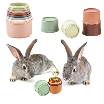 8Pcs Cupe pentru Iepuri Multi-Colorate Reutilizabile Bunny Jucării de Diferite Dimensiuni în condiții de Siguranță din material Plastic Cuiburi Jucării pentru Animale Mici