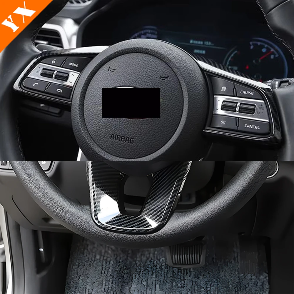ABS Carbon Pentru KIA K3 GT 2020-2024 Accesorii Auto Volan Decor Butoane Capacul Ornamental Anti Lovit Styling Interior Cadru - 3