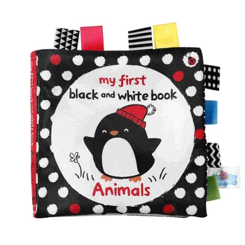 Alb și negru Cărți pentru Copii Jucării pentru Sugari Burtica Timp de Animale pentru Copii Contrast Ridicat Nou-născut
