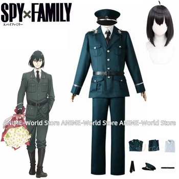 Anime Spion X Familiei Yuri Briar Cosplay Costum Peruca Uniformă Militară Verde Sacou Costum Pantaloni de Costum Yor Briar Fratele dimensiune Particularizată