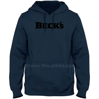 BECK ' s Logo-ul de Înaltă calitate din Bumbac 100% Hanorac Nou Grafic Tricou