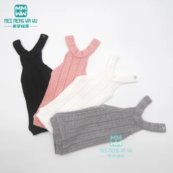BJD haine de păpuși pentru 43cm 1/4 BJD accesorii de Moda halter pulover Negru, alb, roz, gri