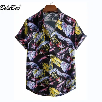 BOLUBAO 2023 în aer liber Camasa Casual Pentru Barbati Imprimate Streetwear Maneci Scurte de Design de Înaltă Calitate de Vânzare Fierbinte Shirt Pentru Bărbați