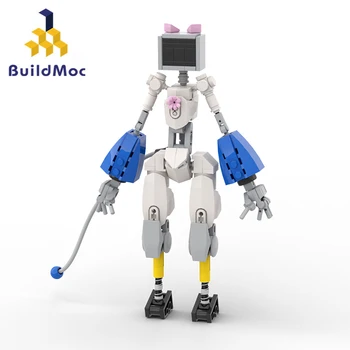 Buildmoc Idei Mecha Cat Robot Mech Cifre MOC Set de Blocuri de Construcție Truse de Jucarii pentru Copii, Cadouri pentru Copii Jucărie 200PCS Cărămizi