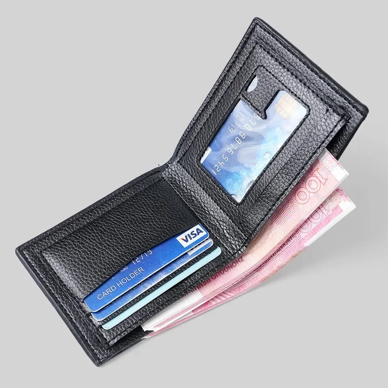 Bărbați capacitate mare de monede portofel de Afaceri tineret clip de bani multi-funcție de numele card clip bărbați bag cardul - 1