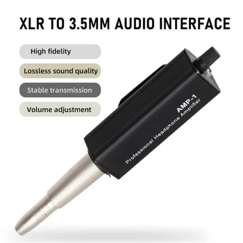 Calitate XLRto Amplificator pentru Căști de 3,5 mm Adaptor de 3,5 mm Căști Portabile Amperi pentru Telefon și PC-ul fără Pierderi de Calitate a Sunetului