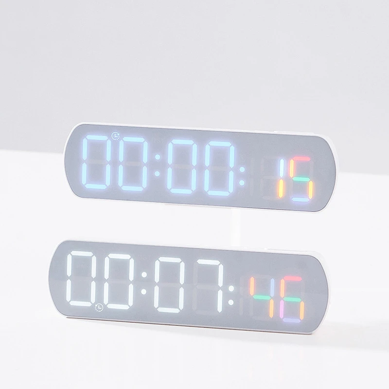 Ceas cu Alarmă Digital cu LED 12/24H Timp de Afișare a Temperaturii Ceas Electronic Pentru Dormitor, Living, Birou Decor Dormitor - 3