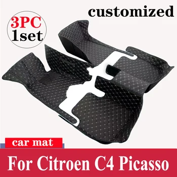 Covorase auto Pentru Citroen Grand C4 Picasso SpaceTourer 5seat 2007~2013 Durabil Pad Auto Covoare Covoare Interior Piese Accesorii Auto