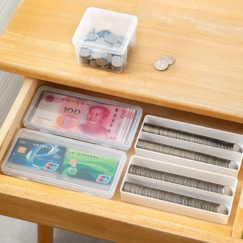 De Stocare Portabile Cutie De Bani De Hârtie Album Bancnotă De Caz Pentru Monede Cutii De Monede Monede Titularii De Plastic Transparent Caz