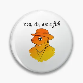Ești Un Pește Boah Tri Amestec Moale Butonul Pin Bijuterii Drăguț Cadou Creativ Pin Rever Desene Animate Insigna De Moda Pentru Femei Guler Brosa