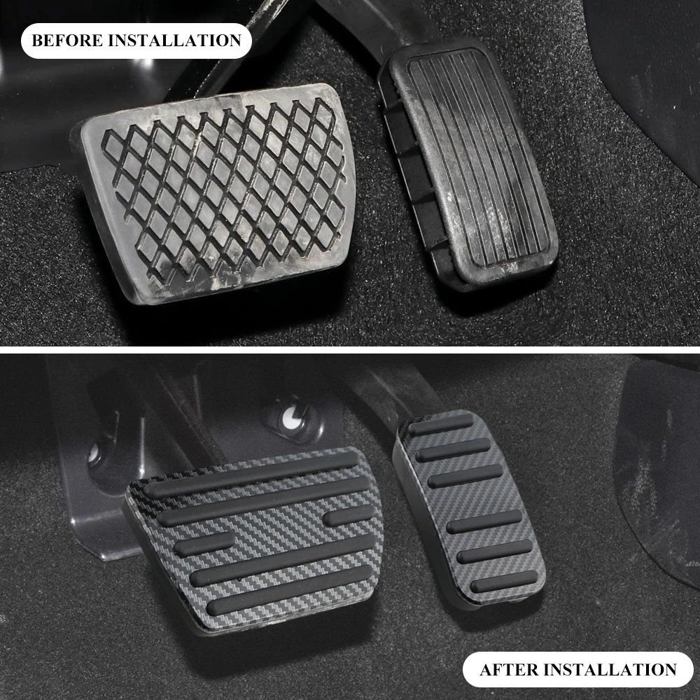 Fibra de Carbon din Oțel Inoxidabil, Masina de Accelerație Combustibil Pedalei de Frână Gaz Acoperire pentru Honda Civic CRV Jad Acord Elysion Odyssey - 1