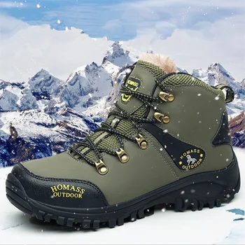 Fierbinte De Vânzare De Brand Bocanci Barbati Cald Iarna Zapada Ghete Femei Non-Alunecare Outdoor Ghete Bărbați Alpinism Pantofi Trekking Vânătoare Adidași
