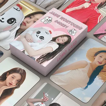 KPOP 55pcs/set IVE Album Solo MINIVE Flash Lomo Mică Carte Poștală Wonyoung LIZ Rei ga eul Leeseo Carte de Colectie Carte de Fotografie