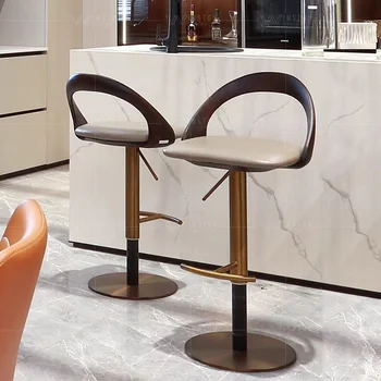 Luxury Lounge Bar Scaune Pivotante Nordic Modern Reglabil De Proiectare Scaune De Bar Receptie Krzesla Face Jadalni Cafe Mobilier