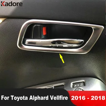 Mașina Din Față În Interiorul Interioară A Mânerului Portierei Castron Capac Ornamental Pentru Toyota Alphard Vellfire 2016 2017 2018 Mat Interior Laminat Accesorii