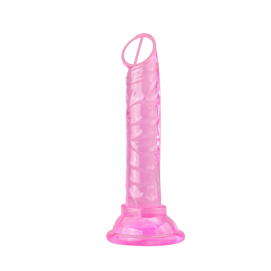 Mici Realist Penis Artificial Penis Cu ventuza TPE Cristal de Vibratoare Pentru Femei, punctul G StimulateSex Jucării Pentru Femei Sex-Shop - 1
