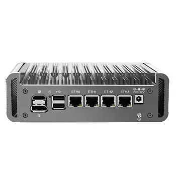 Moale Router 12-a generație de procesoare Intel Celeron J6413 J6412 4x i226-V 2.5 G LAN 2*NVMe Firewall Mini PC Proxmox Calculator ESXi AES-NI