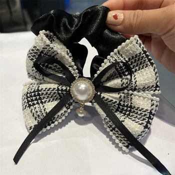 Moda Parului Legături cu Fluture Arc pentru Femei Versatil Benzi Pearl Stras Material Elastic Fete Accessoreis