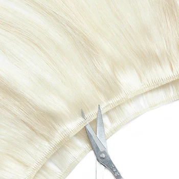 Mult Geniu Bătătură Fir De Păr Uman Pachete Blonda Extensii De Par Nu Se Întoarcă De Păr Coase În Invizibil Păr Moale Pachete De 12-24 De