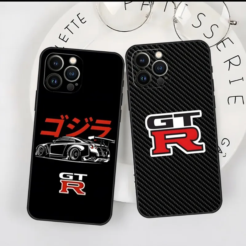 Nissan Gtr Japoneză Telefon Caz Pentru Iphone 15 13 Pro Max 14 Mini 11 12 Xr Xs 6 7 8 Plus De Lux Din Silicon Moale Capacul Din Spate - 0