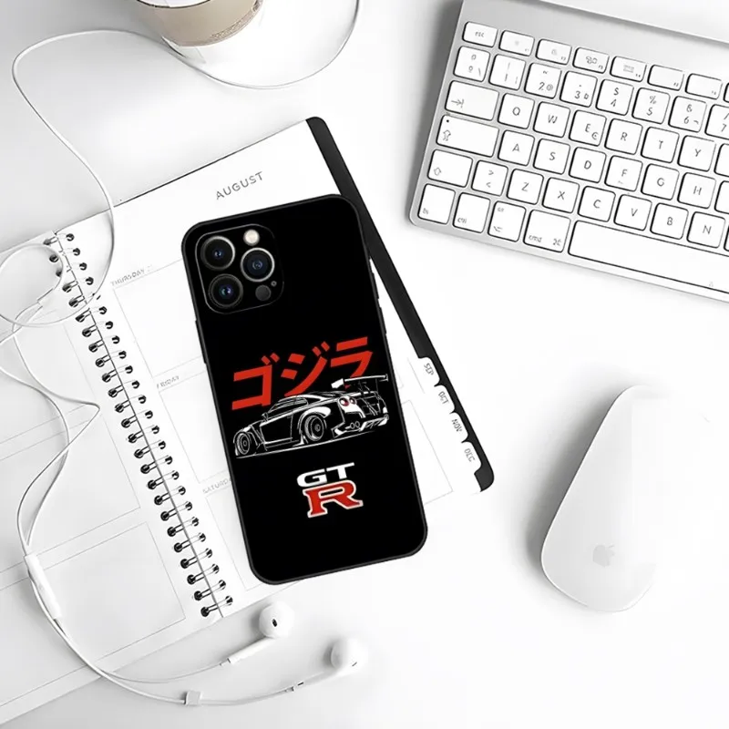 Nissan Gtr Japoneză Telefon Caz Pentru Iphone 15 13 Pro Max 14 Mini 11 12 Xr Xs 6 7 8 Plus De Lux Din Silicon Moale Capacul Din Spate - 1