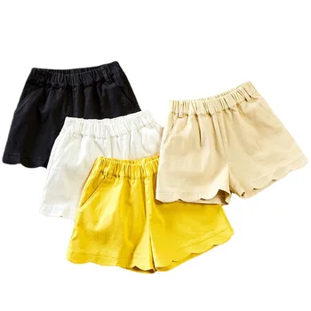 Noi de Vara Fete Baby pantaloni Scurți de Moda Copii Liber și Sălbatic Casual pantaloni Scurti Copii Solidă Talie Elastic pantaloni Scurți pentru Fete 3-12Y