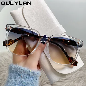 Oulylan Femei Supradimensionat ochelari de Soare 2022 Trendy Transparent Gradient de Soare Glassses Doamnelor Clasic în aer liber, Ochelari de Nuante UV400
