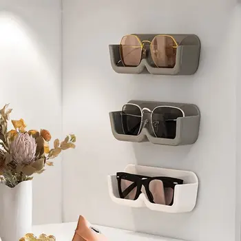 Pahare de Plastic Cutie de Depozitare Montate pe Perete Punch-gratuit ochelari de Soare de Depozitare Suport Auto-adeziv Anti Presiune