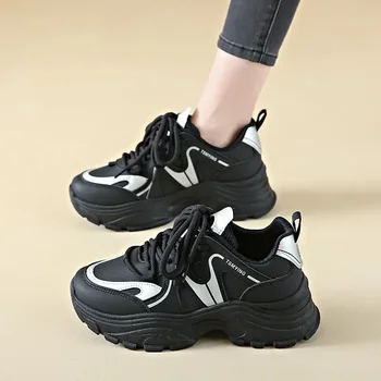 Pantofi albi pentru Femei 2023 Toamna și Iarna Noua Platforma de Bord Pantofi Casual pentru Femei Pantofi de Sport