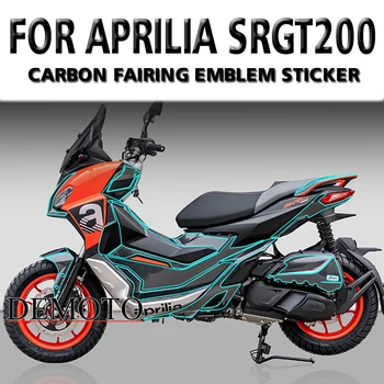 Pentru Aprilia SRGT200 SGRT 200 de Carbon Carenaj Emblema Autocolant Decal Body Kituri Complete de Decorare Modificarea Motocicleta autocolante
