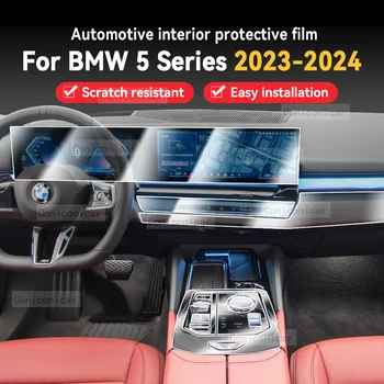 Pentru BMW Seria 5 2023 2024 cutie de Viteze Panoul de Navigare tabloul de Bord Interior Auto Folie de Protectie Anti-Scratch Accesorii