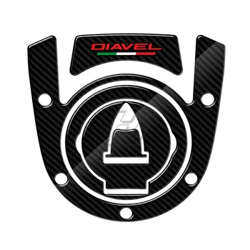 Pentru Ducati Diavel Modele 3D Carbon-uita-te Motocicleta Combustibil Capac Rezervor Tampon de Protecție Decalcomanii