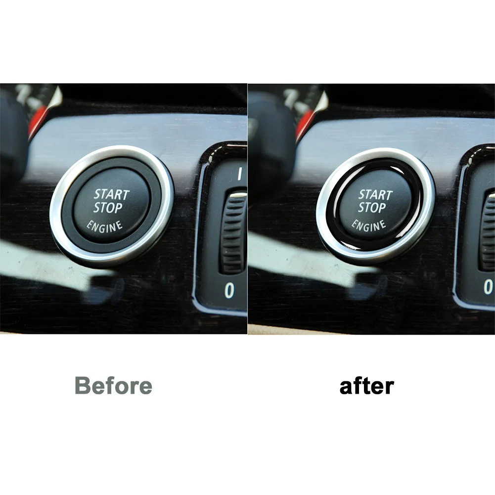 Pentru BMW Seria 3 Cheia Cerc Autocolant Auto Pornire Motor Buton de Oprire de Tapiterie pentru 320i Z4 E89 2009 2012 Modele - 5