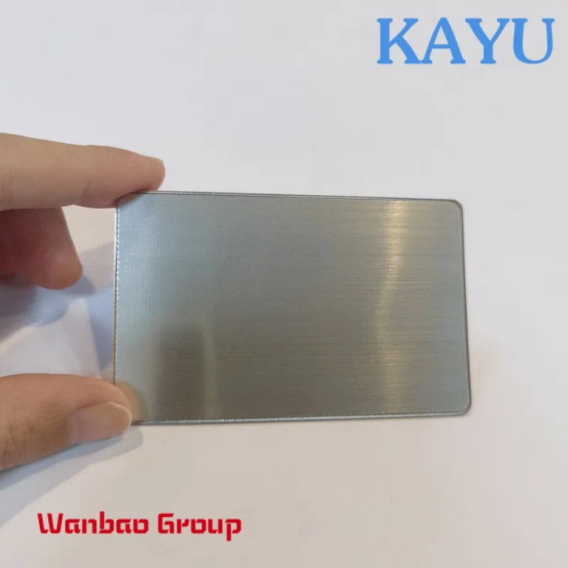 Personalizat Cip NFC Invizibil Hibride Metal și PVC Alb-Negru NFC Metal Business Card - 4