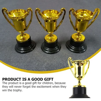 Plastic Mini Trofeu Cupe De Aur Trofee De Atribuire Concursuri Premii Clasă Recompense Ceremonia Premiului Favoruri De Partid