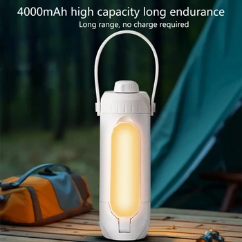 Pliabil 3Leaf Camping Lanterne Reîncărcabile Cort de Lumină în aer liber Portabil cu Lanterna LED-uri Lampă de Agățat în aer liber Lumina de Noapte