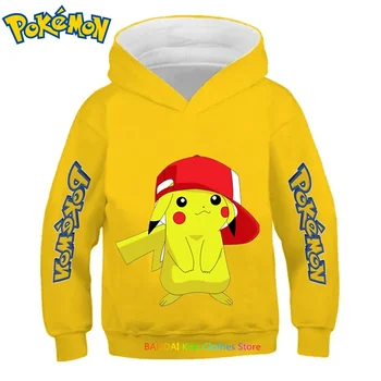 Pokemon Hanorac Pentru Copii Boys Haine Fete Haine Copii Jachete Pikachu Pulover Pulovere Bluze Hanorace Sportwear
