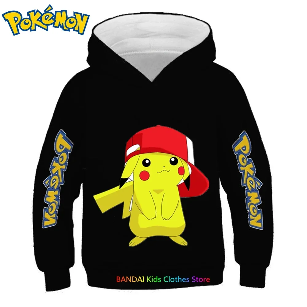 Pokemon Hanorac Pentru Copii Boys Haine Fete Haine Copii Jachete Pikachu Pulover Pulovere Bluze Hanorace Sportwear - 1