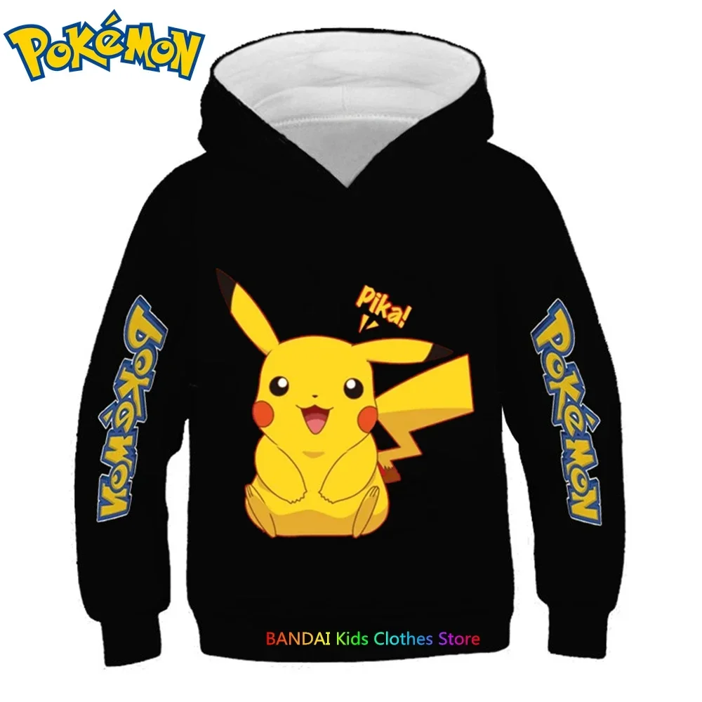 Pokemon Hanorac Pentru Copii Boys Haine Fete Haine Copii Jachete Pikachu Pulover Pulovere Bluze Hanorace Sportwear - 2