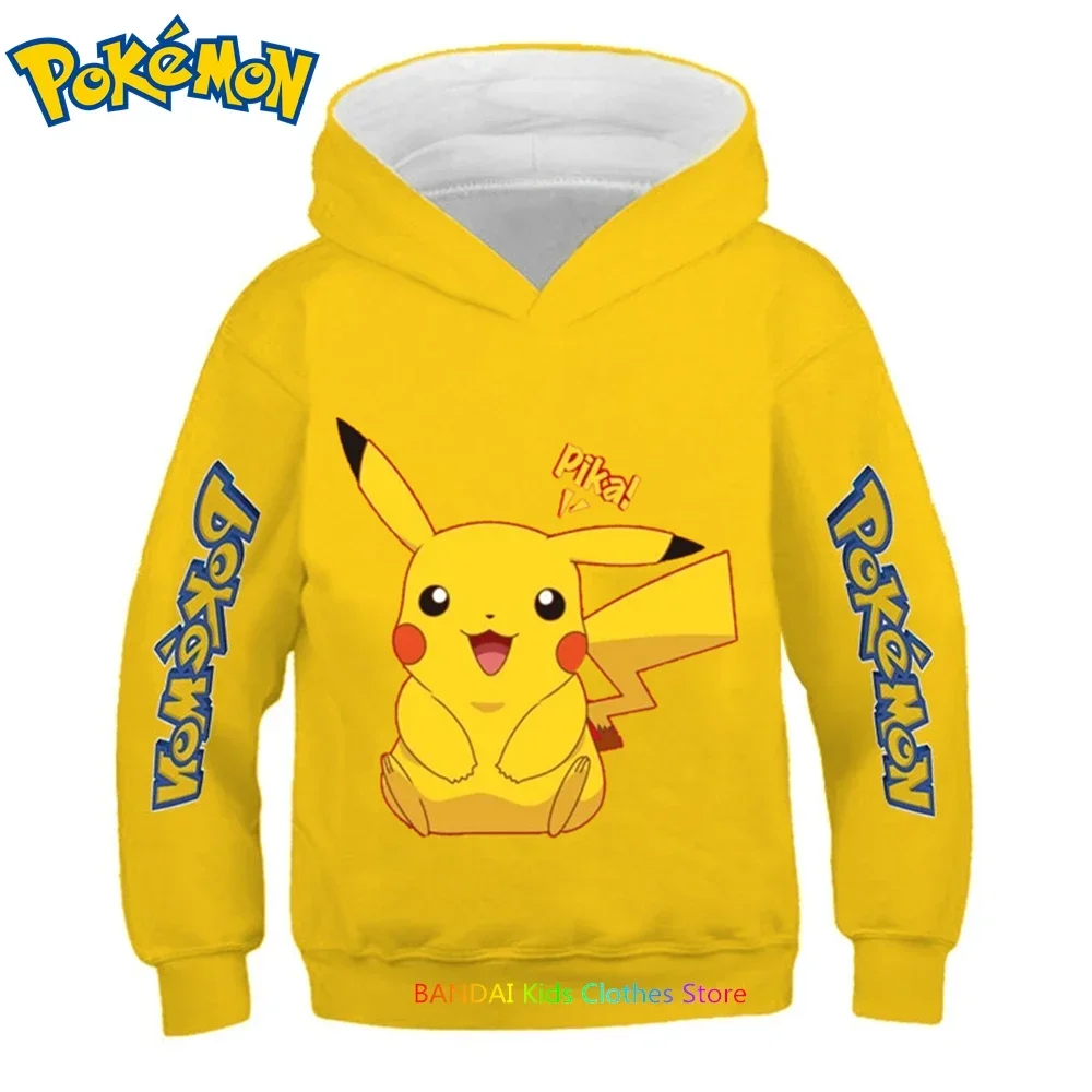Pokemon Hanorac Pentru Copii Boys Haine Fete Haine Copii Jachete Pikachu Pulover Pulovere Bluze Hanorace Sportwear - 3